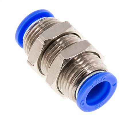 Racor de 1/2'' Latón/PBT NBR Pasamuros