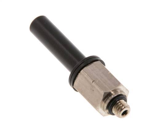 1/4'' x UNF 10-32 Racor enchufable Latón/PBT NBR [2 Piezas]