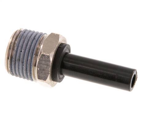 Racor de 5/16'' x 3/8'' NPT con rosca macho Latón/PBT NBR [2 piezas]