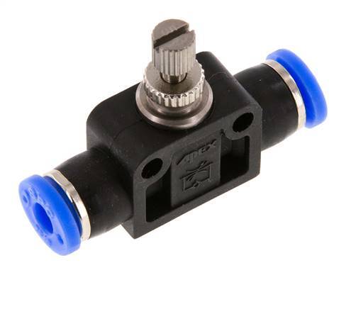 Silenciador de control de flujo Recto 3,97 mm (5/32 pulgadas) Latón/PBT