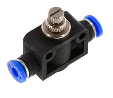 Silenciador de control de flujo recto 4,76 mm (3/16 pulgadas) de latón/PBT