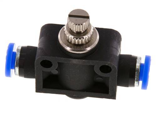 Silenciador de control de flujo recto 4,76 mm (3/16 pulgadas) de latón/PBT