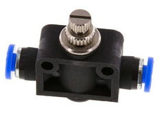 Silenciador de control de flujo recto 4,76 mm (3/16 pulgadas) de latón/PBT