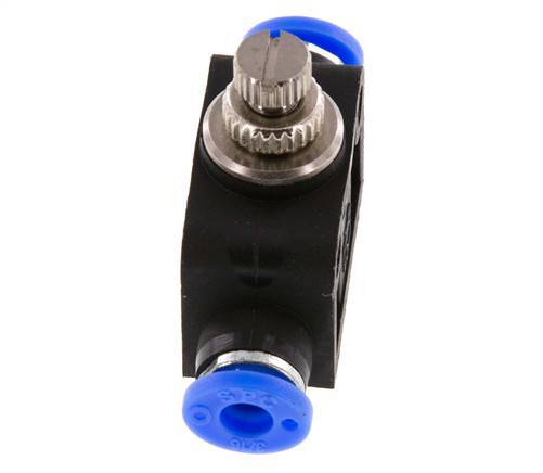 Silenciador de control de flujo recto 4,76 mm (3/16 pulgadas) de latón/PBT