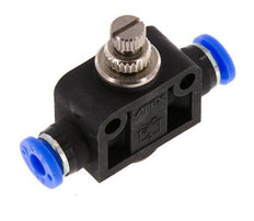 Silenciador de control de flujo recto 4,76 mm (3/16 pulgadas) de latón/PBT