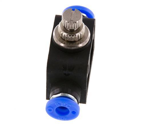 Silenciador de control de flujo recto 4,76 mm (3/16 pulgadas) de latón/PBT