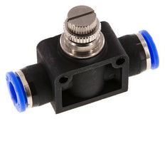 Silenciador de control de flujo recto de 3/8 pulgadas (9,52 mm) de latón/PBT