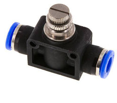 Silenciador de control de flujo recto de 3/8 pulgadas (9,52 mm) de latón/PBT