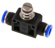 Silenciador de control de flujo recto de 3/8 pulgadas (9,52 mm) de latón/PBT