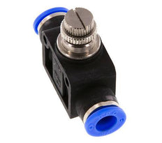 Silenciador de control de flujo recto de 3/8 pulgadas (9,52 mm) de latón/PBT