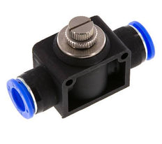Silenciador de control de flujo recto de 1/2 pulgada (12,7 mm) de latón/PBT