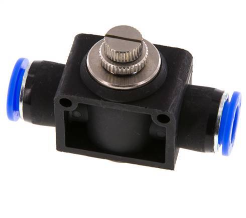 Silenciador de control de flujo recto de 1/2 pulgada (12,7 mm) de latón/PBT