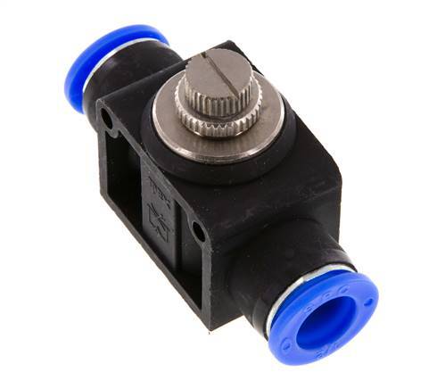 Silenciador de control de flujo recto de 1/2 pulgada (12,7 mm) de latón/PBT