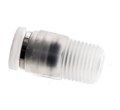 Racor de 4mm x R1 8'' con rosca macho PA/POM NBR