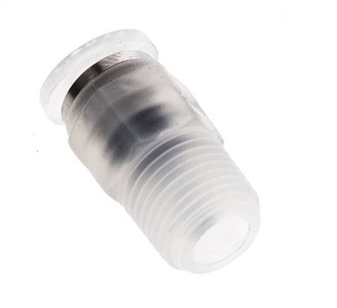 Racor de 4mm x R1 8'' con rosca macho PA/POM NBR