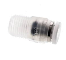 Racor de 4mm x R1 8'' con rosca macho PA/POM NBR