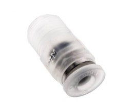Racor de 4mm x R1 8'' con rosca macho PA/POM NBR