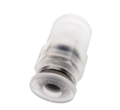 Racor de 4mm x R1 8'' con rosca macho PA/POM NBR