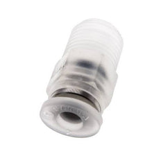 Racor de 4mm x R1 8'' con rosca macho PA/POM NBR