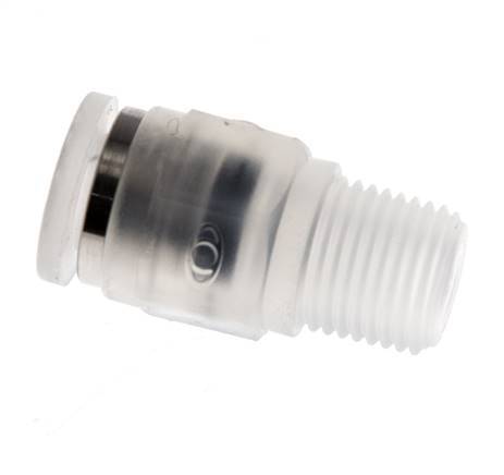 Racor de 6mm x R1 8'' con rosca macho PA/POM NBR
