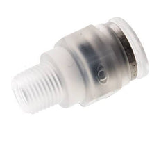 Racor de 8mm x R1 8'' con rosca macho PA/POM NBR