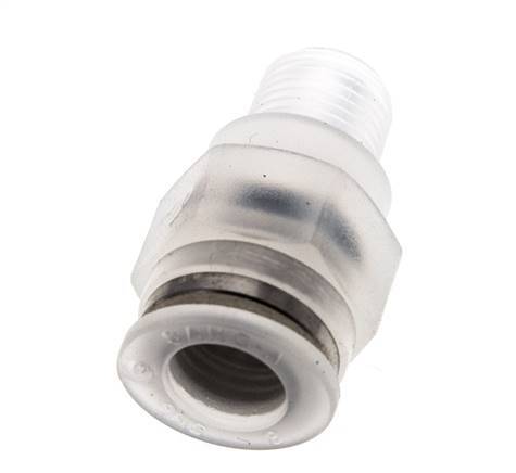 Racor de 8mm x R1 8'' con rosca macho PA/POM NBR