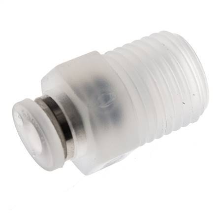 Racor de 4mm x R1 4'' con rosca macho PA/POM NBR