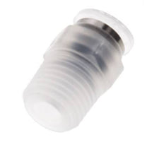 Racor de 6mm x R1 4'' con rosca macho PA/POM NBR