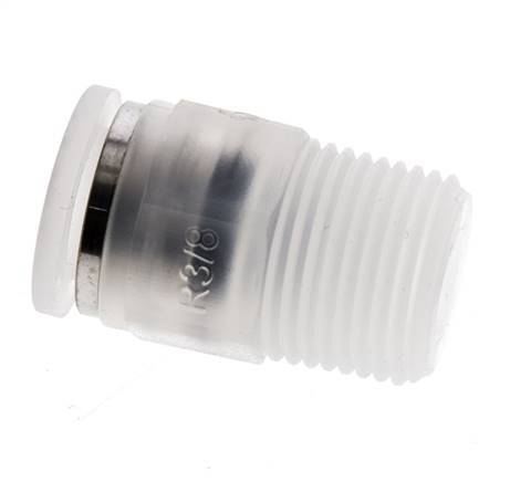 Racor de 10mm x R3/8'' con rosca macho Latón FKM