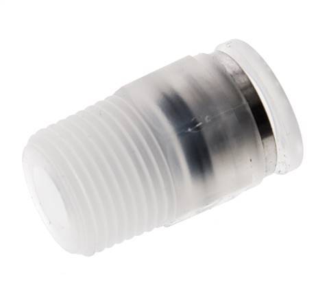 Racor de 10mm x R3/8'' con rosca macho Latón FKM