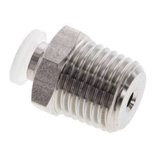 Racor de 4mm x R1/4'' con rosca macho Acero inoxidable/PA EPDM/PTFE