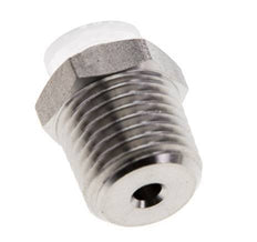 Racor de 4mm x R1/4'' con rosca macho Acero inoxidable/PA EPDM/PTFE