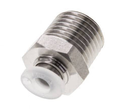 Racor de 4mm x R1/4'' con rosca macho Acero inoxidable/PA EPDM/PTFE