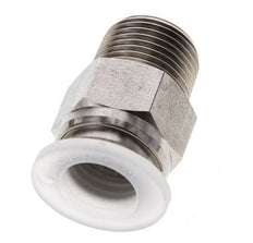 Racor de 12mm x R3/8'' con rosca macho Acero inoxidable/PA EPDM/PTFE