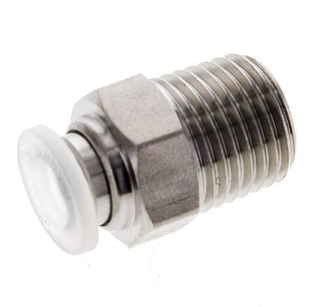 Racor de 12mm x R1/2'' con rosca macho Acero inoxidable/PA EPDM/PTFE