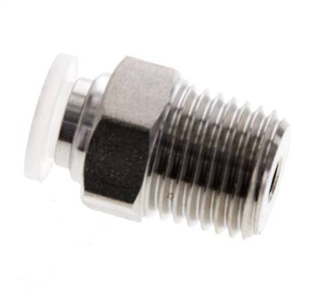 Racor de 12mm x R1/2'' con rosca macho Acero inoxidable/PA EPDM/PTFE