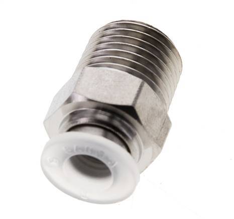 Racor de 12mm x R1/2'' con rosca macho Acero inoxidable/PA EPDM/PTFE