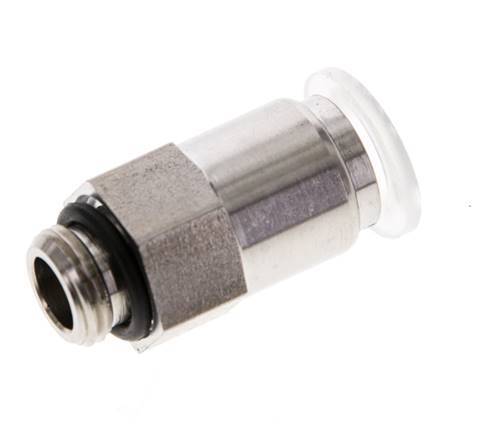 Racor de 8mm x G1/8'' con rosca macho PA/Acero inoxidable EPDM