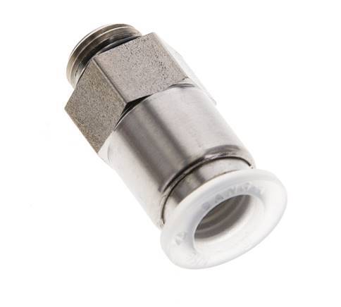 Racor de 8mm x G1/8'' con rosca macho PA/Acero inoxidable EPDM