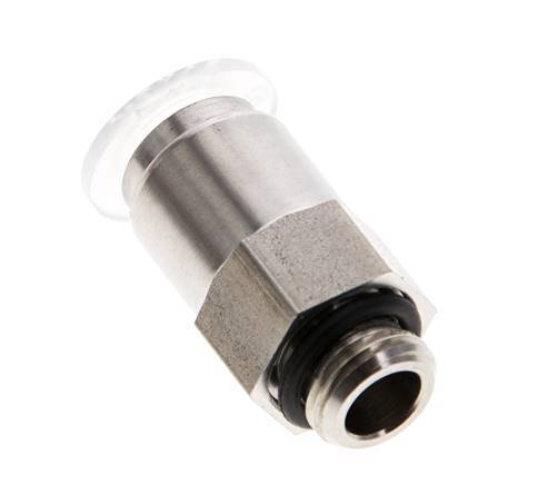 Racor de 8mm x G1/8'' con rosca macho PA/Acero inoxidable EPDM