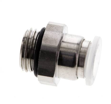Racor de 8mm x G1/4'' con rosca macho PA/Acero inoxidable EPDM