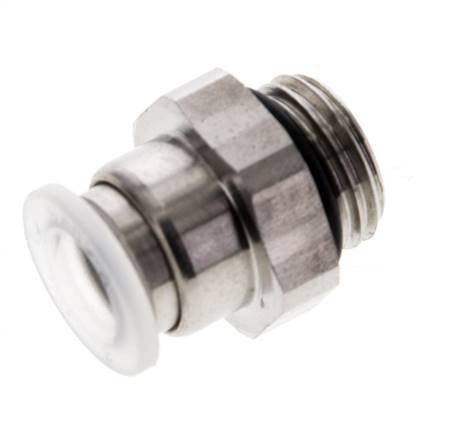 Racor de 8mm x G1/4'' con rosca macho PA/Acero inoxidable EPDM