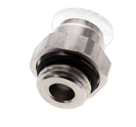 Racor de 8mm x G1/4'' con rosca macho PA/Acero inoxidable EPDM