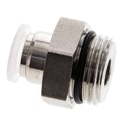 Racor de 10mm x G1/2'' con rosca macho PA/Acero inoxidable EPDM
