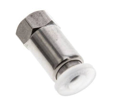 Racor de 4mm x M 5 con rosca hembra Acero inoxidable/PA EPDM/PTFE