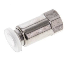 Racor de 4mm x M 5 con rosca hembra Acero inoxidable/PA EPDM/PTFE