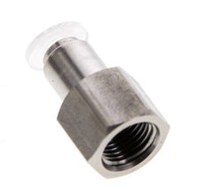 Racor de 4mm x G1/8'' con rosca hembra Acero inoxidable/PA EPDM/PTFE