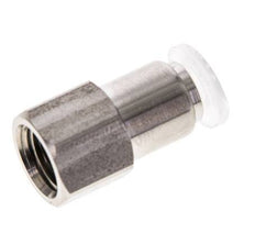 Racor de 6mm x G1/8'' con rosca hembra Acero inoxidable/PA EPDM/PTFE