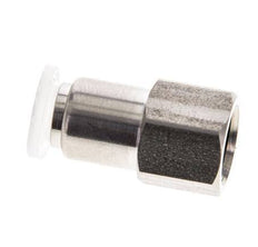 Racor de 6mm x G1/8'' con rosca hembra Acero inoxidable/PA EPDM/PTFE