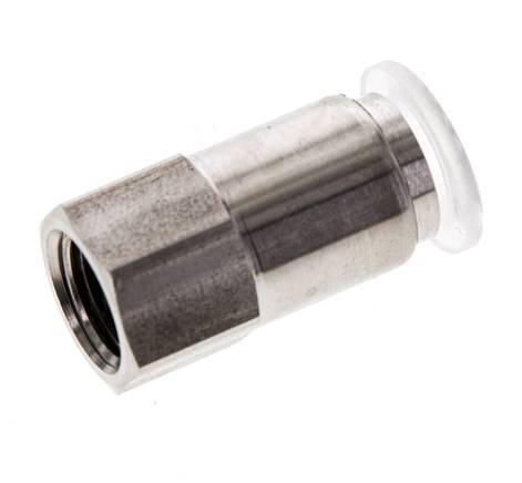 Racor de 8mm x G1/8'' con rosca hembra Acero inoxidable/PA EPDM/PTFE